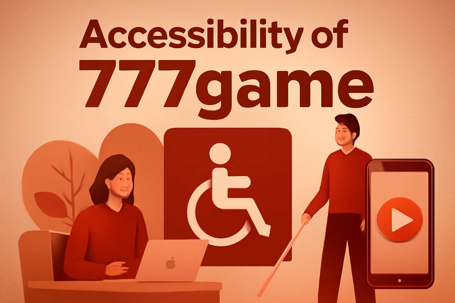 A visual representation highlighting accessibility features of 777game in a professional setting.