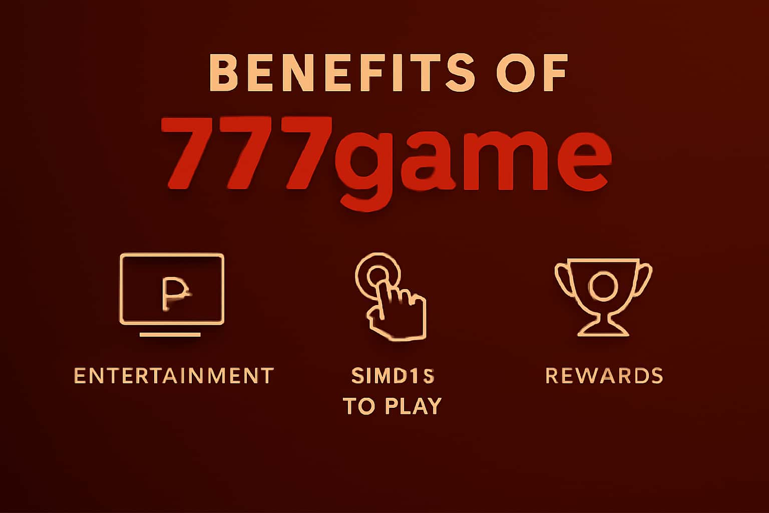 An informative visual representation highlighting the benefits of using 777game.