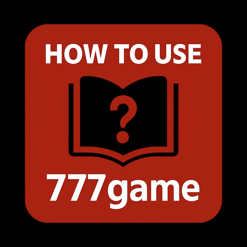 A badge design for guidance on using 777game.