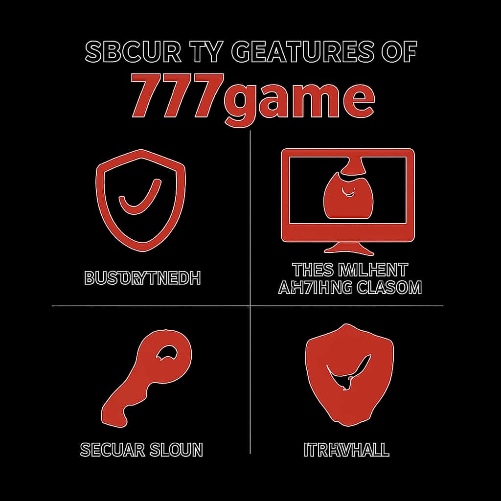 An illustration detailing the security features of 777game.