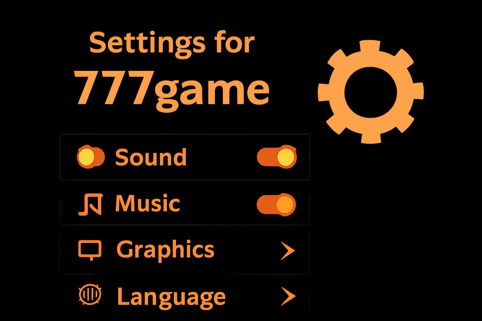An informative setting illustration for 777game, featuring the text clearly.