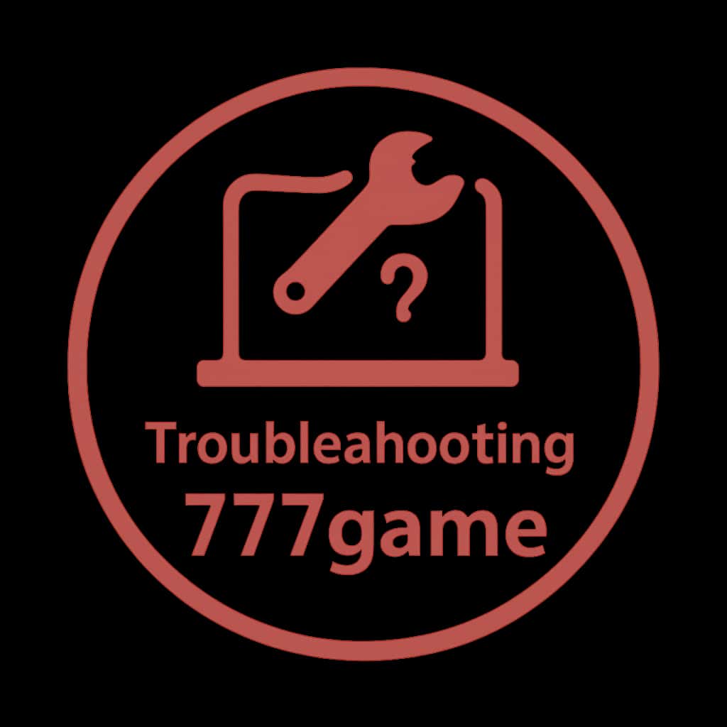 Icon representing troubleshooting assistance for 777game.